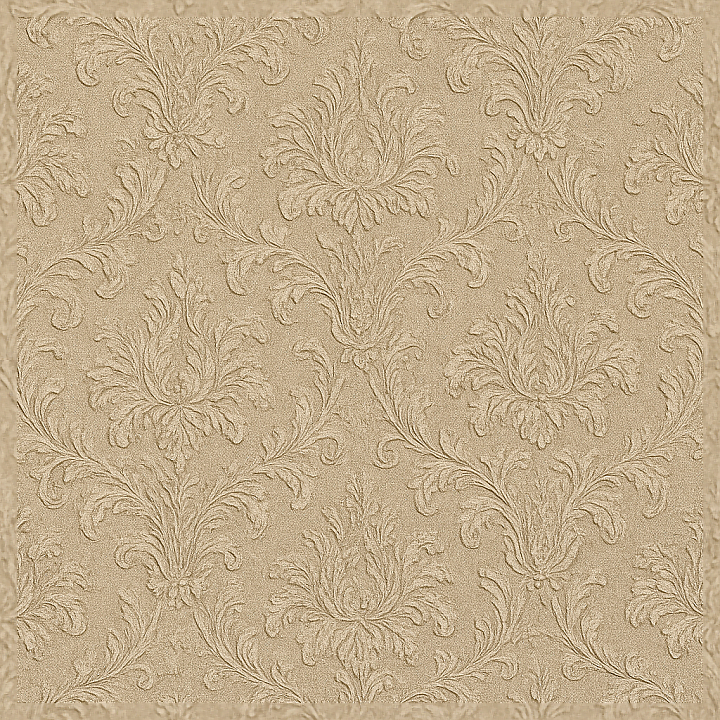 Vintage Damask Wallpaper With Embossed Floral Pattern seamless PBR texture preview