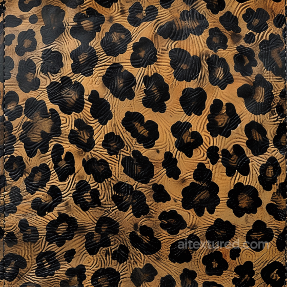 Leopard Print Embossed Leather Texture with Distinctive Grain and Pattern Leather texture preview