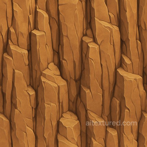 Stylized Cliff Seamless Texture seamless Rock PBR texture