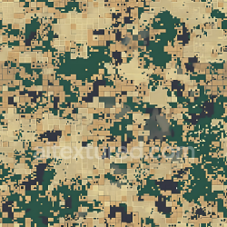 seamless Seamless 3D Digital Pixel Desert Camouflage PBR Texture with Blocky Geometric Pattern texture 8k free download PBR