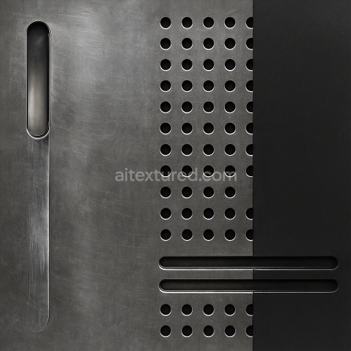 Seamless 3d texture pbr 8k laser cut metal furniture surface detail