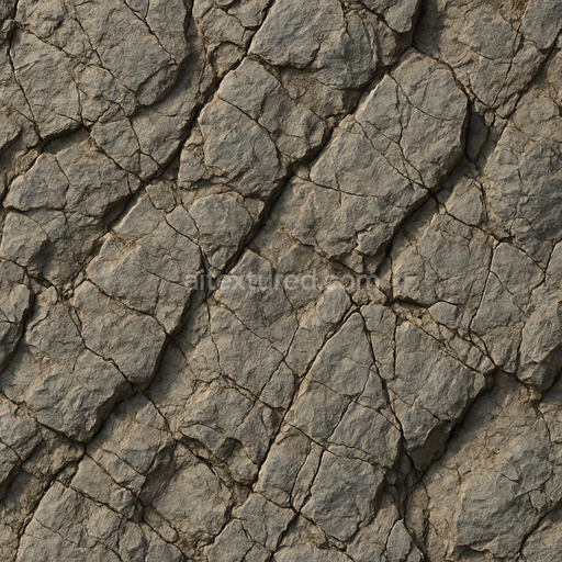Cracked Mountain Rock Seamless Texture