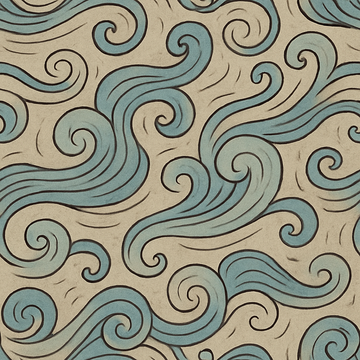 Stylized Gust seamless PBR texture preview