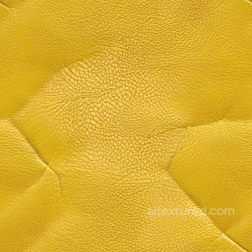Yellow Pebbled Leather PBR Texture with Natural Grain Variations seamless Leather PBR texture