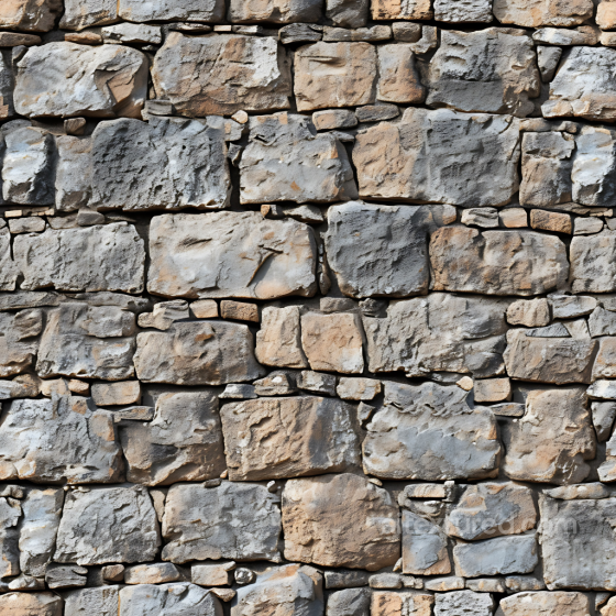 Weathered Stone Wall PBR Texture with Rough Surface and Natural Color Variation Stone texture preview