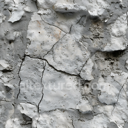 seamless Seamless 3D cracked plaster stone wall PBR texture in weathered grey tones texture 8k free download PBR