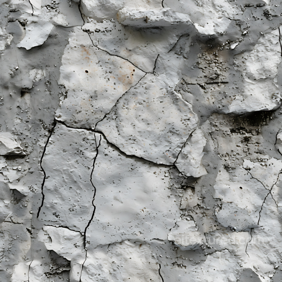 cracked plaster stone wall PBR texture in weathered gray tones Stone texture preview