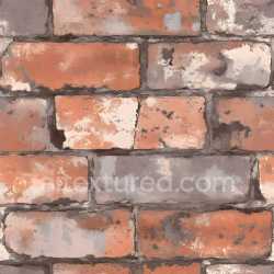 seamless Seamless 3D PBR Cracked Brick Wall Texture Featuring Worn and Chipped Paint texture 8k free download PBR