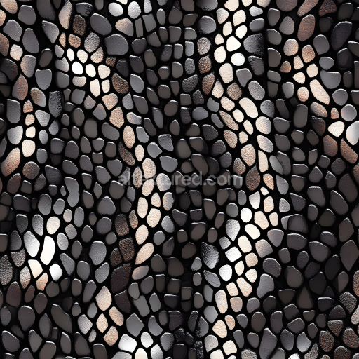 Seamless 3D PBR Skin Texture Featuring Stylized Reptile Scales and High Detail