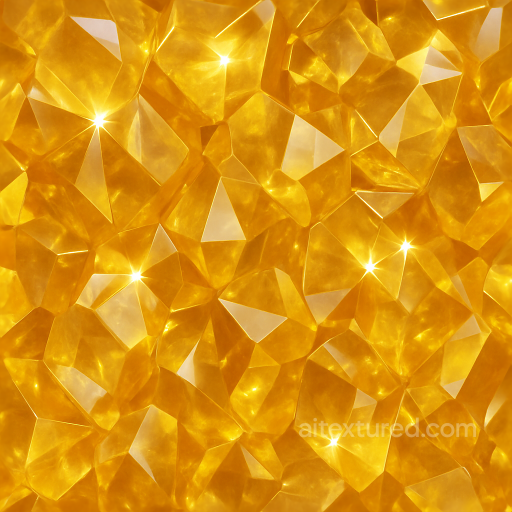 Citrine Crystal Lattice With Glowing Crystal Aura And Reflective Surface Finish seamless Crystals PBR texture