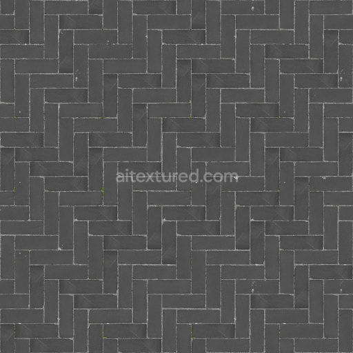 Paving Stones Tileable Seamless Dark Textured Realistic Surface Outdoor Matte