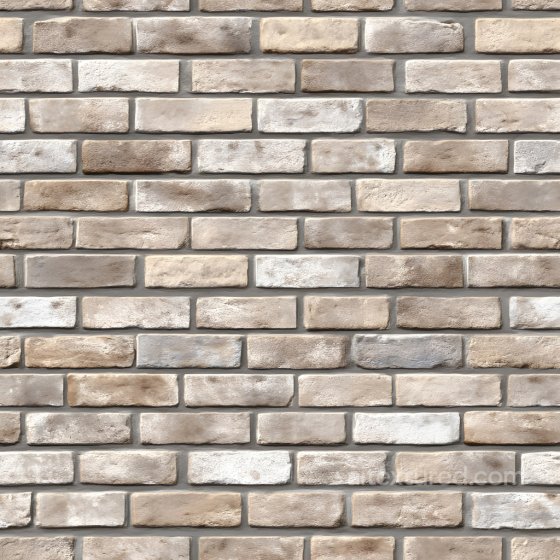 Textured Cracked Beige Brick Wall with Subtle Holes and Surface Damage Brick texture preview