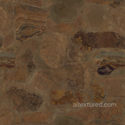 Slate Floor - Rustic Mosaic Stone Floor Rustic seamless Stone PBR texture