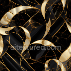 seamless Seamless 3D Black Marble and Gold Veined Polished Stone PBR Texture texture 8k free download PBR