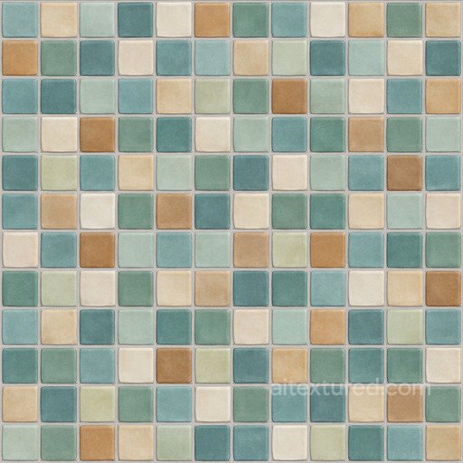 Smooth Mosaic Tile Seamless Texture seamless Ceramic-tile PBR texture
