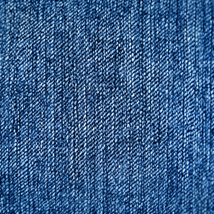Cracked Denim Fabric in Rich Blue Tones seamless PBR texture preview