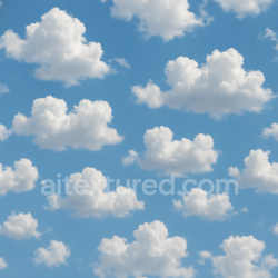 seamless Seamless 3d texture pbr 8k puffy cumulus cottony cloud patches surface texture 8k free download PBR
