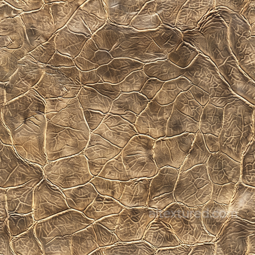 Cracked Vintage Brown Leather Seamless Texture with Deep Wrinkles seamless Leather PBR texture