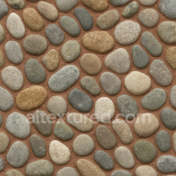 seamless Seamless 3d texture pbr 8k stone pebbles mosaic with natural stone and rough finish texture 8k free download PBR