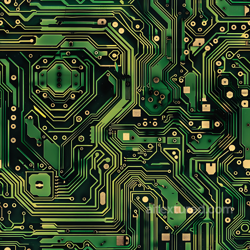 Futuristic Digital Circuitry Camouflage PBR Texture with Tech Patterns and Green-Gold Pal… seamless Color Camouflage PBR texture