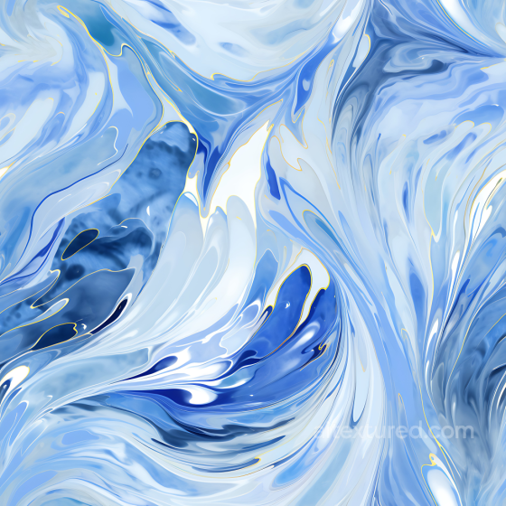 Blue and Silver Marble PBR Texture with Flowing Veins Marble texture preview