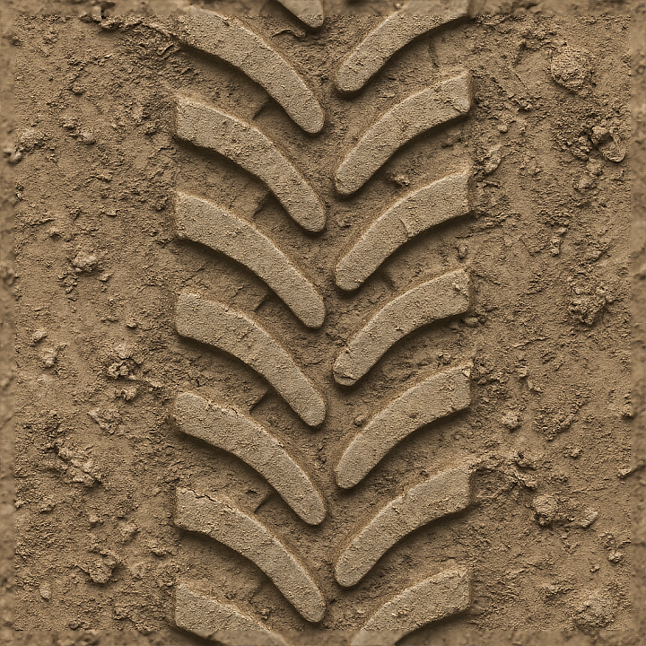 Construction Tire Earth Tire Print Tire Tread Detail Tire Print Pattern seamless PBR texture preview