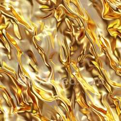 seamless Seamless 3D PBR Glossy Gold Fabric Texture with Wrinkled Reflective Surface texture 8k free download PBR
