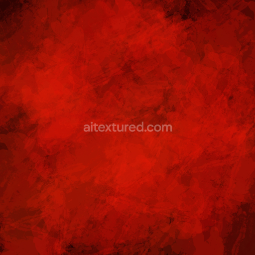 Seamless 3D PBR Texture of Vivid Red Watercolor Strokes with Organic Blending