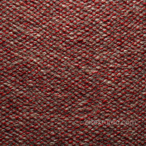 Felt PBR Texture Featuring Dense Red Wool Dots on Brown Base seamless Felt PBR texture