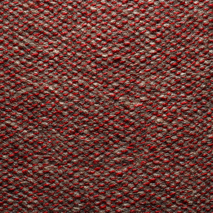 Felt Featuring Dense Red Wool Dots on Brown Base seamless PBR texture preview