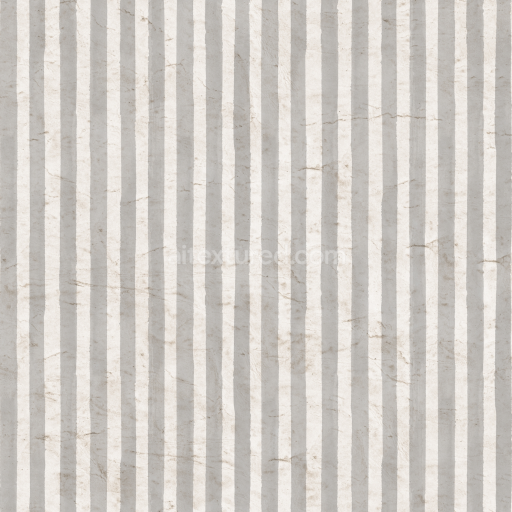 Seamless 3D PBR Texture of Light Gray Watercolor Stripes Fabric with Subtle Wear