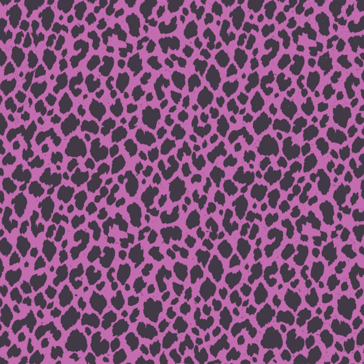 Fabric with Bright Purple Leopard Print Pattern seamless PBR texture preview