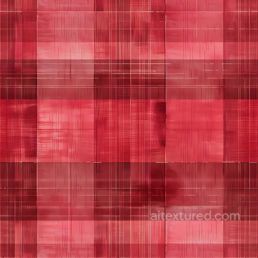 Seamless 3D Red Brushed Metal Plaid PBR Texture with Fine Line Detailing texture preview