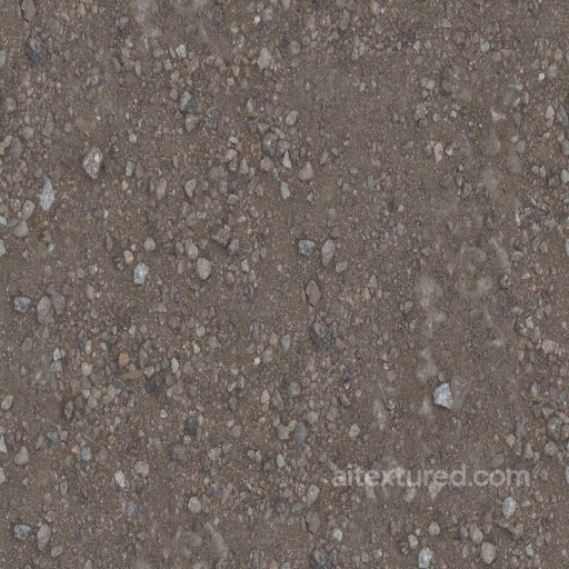 Archviz Dirt Earth Floor Flooring Gravel Ground - Seamless PBR Texture seamless Flooring PBR texture