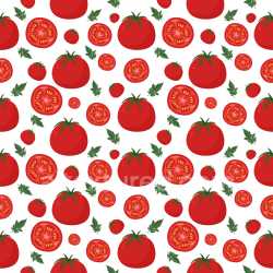 Pattern Bundle - Seamless 3D Pattern PBR Texture Featuring Red Tomatoes and Green Leaves with Balanced Til… texture preview