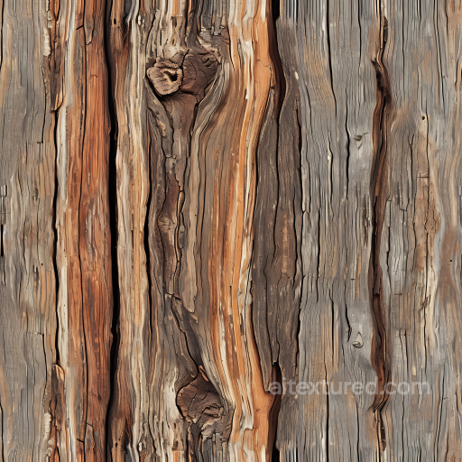 Weathered Rustic Wood Planks PBR Texture with Knots and Cracks seamless Wood PBR texture