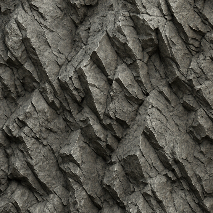 Jagged Mountain Rock seamless PBR texture preview