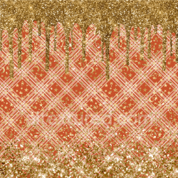 seamless Seamless 3D PBR Texture with Gold Glitter Drips on Red Plaid Pattern texture 8k free download PBR
