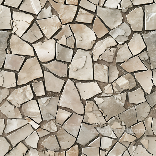 Cracked Stone Slab PBR Texture in Neutral Beige Tones seamless Stone PBR texture