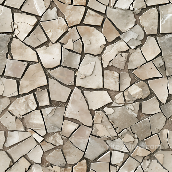 Cracked Stone Slab PBR Texture in Neutral Beige Tones Stone texture preview