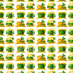 seamless Seamless 3D PBR Texture with St Patrick Digital Paper Icons and Symbols texture 8k free download PBR