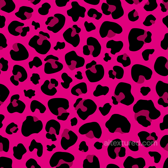 Fabric Texture Featuring Vibrant Pink and Black Leopard Print Pattern Leopard Print texture preview