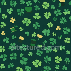 seamless Seamless 3D PBR Shamrock and Leprechaun Hat Digital Paper Texture texture 8k free download PBR