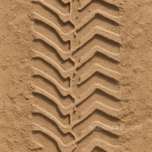 Sand Tire Track Desert Tire Mark Tire Print Pattern seamless Tire prints PBR texture