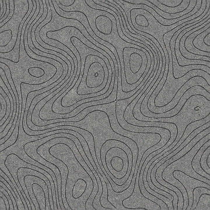 Topographic Lines Contour Lines Noise Grain Static Interference Digital… seamless PBR texture preview