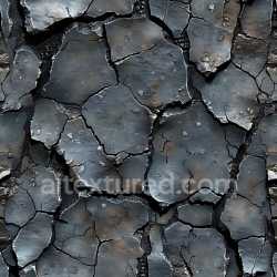 seamless Seamless 3D PBR Texture of Dark Cracked Asphalt with Deep Holes and Chipped Edges texture 8k free download PBR