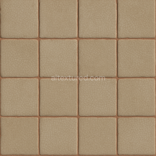 Seamless 3d texture pbr 8k cracked glaze mosaic with antique tiles and matte finish