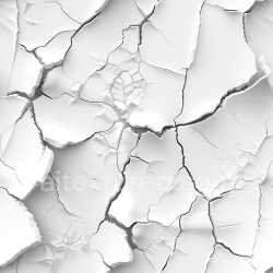seamless Seamless 3D cracked white plaster PBR texture with deep fractures and large chips texture 8k free download PBR