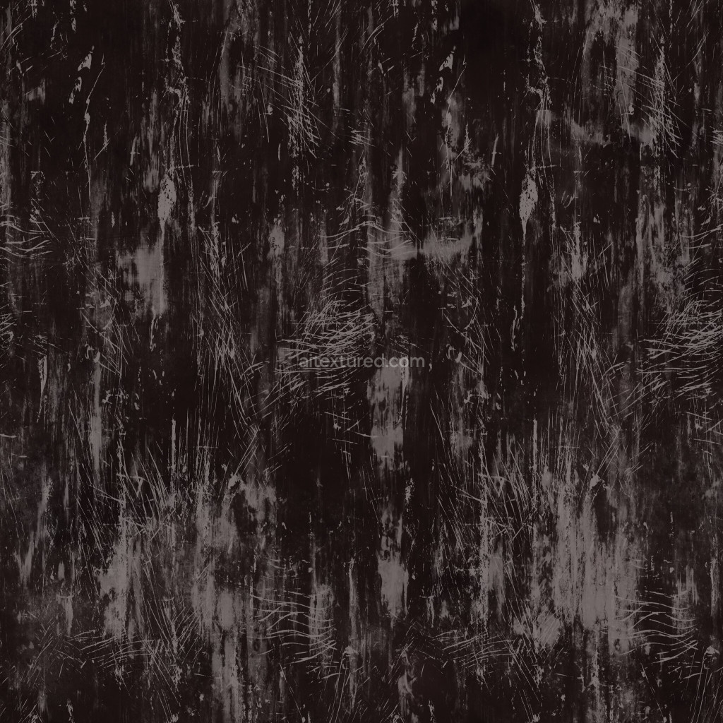 Seamless black plastic PBR texture with a scratched surface