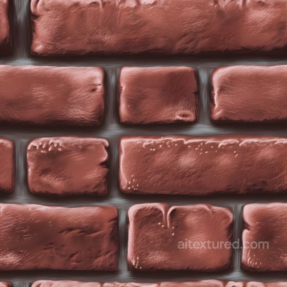 Cracked Red Brick Wall PBR Texture with Chipped and Weathered Surface Brick texture preview